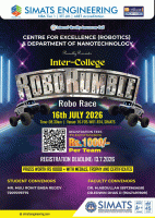 INTER-COLLEGE ROBO RUMBLE – ROBO RACE 2026 Technical Event Poster